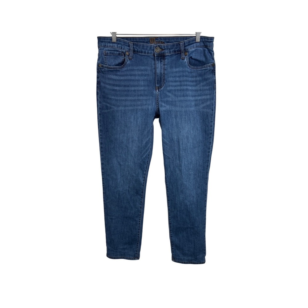Kut from the Kloth Jeans Women 14 Blue Ankle KP9065MA2‎ Stretch Denim F07